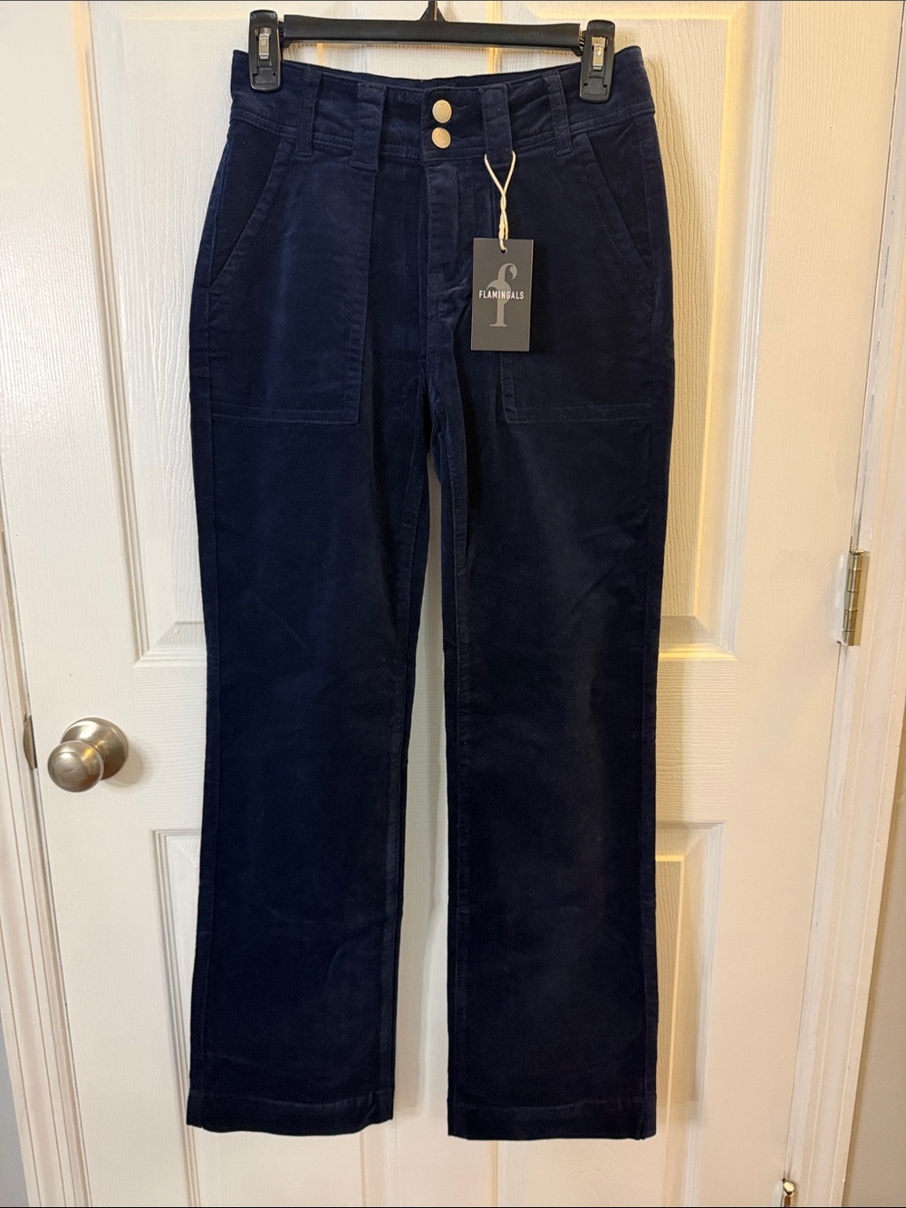 Navy Corduroy Women’s Pants